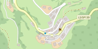 Pension auf Satellitenbild