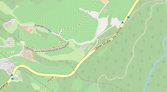 Pension auf Satellitenbild