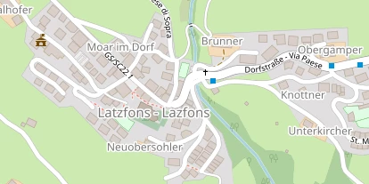 Pension auf Satellitenbild