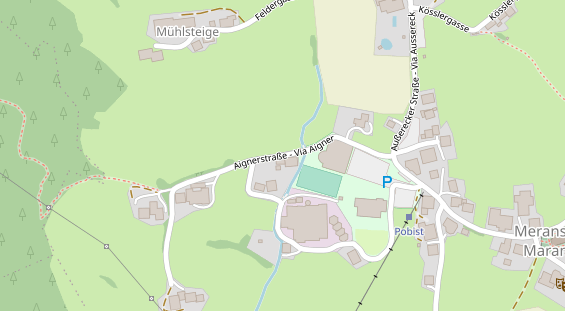 Pension auf Satellitenbild