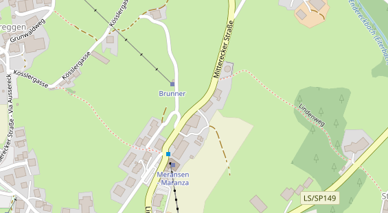 Pension auf Satellitenbild