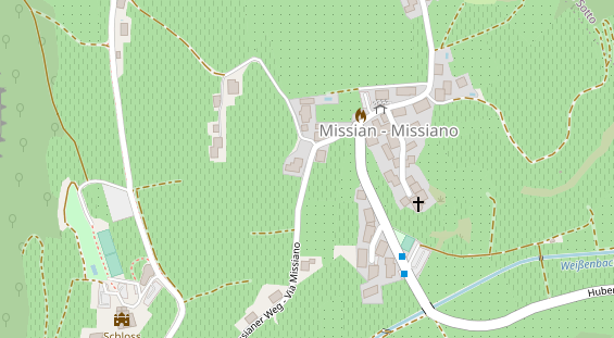 Pension auf Satellitenbild