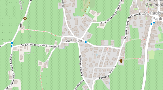 Pension auf Satellitenbild