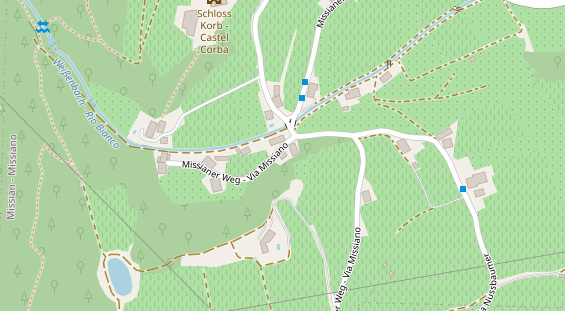 Pension auf Satellitenbild