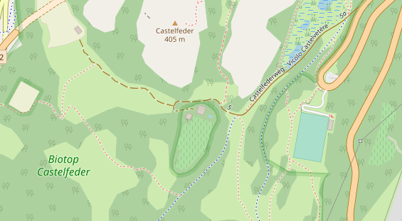 Pension auf Satellitenbild