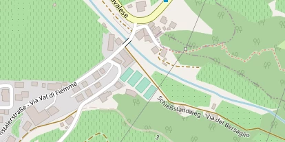 Pension auf Satellitenbild