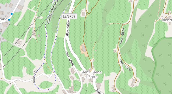 Pension auf Satellitenbild