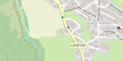 Pension auf Satellitenbild