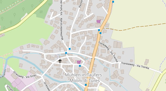 Pension auf Satellitenbild