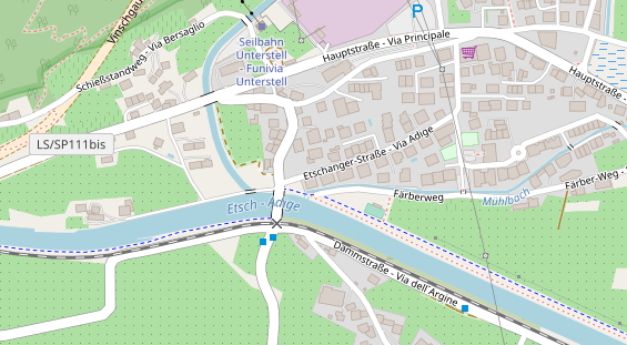 Pension auf Satellitenbild