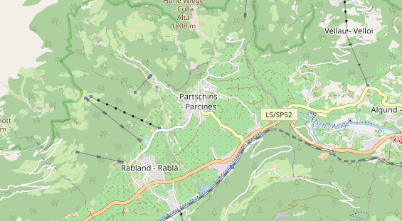 Pension auf Karte