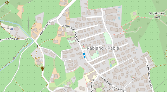 Pension auf Satellitenbild