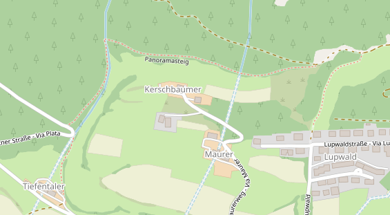 Pension auf Satellitenbild