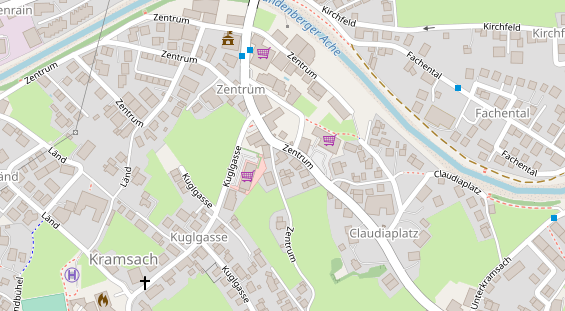 Pension auf Satellitenbild