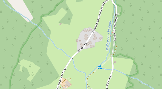 Pension auf Satellitenbild