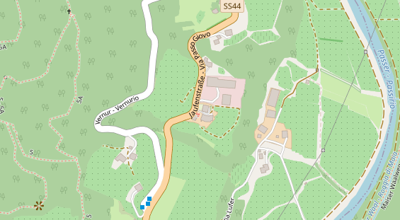 Pension auf Satellitenbild