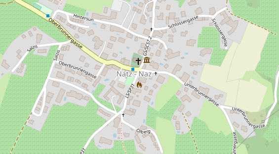 Pension auf Satellitenbild