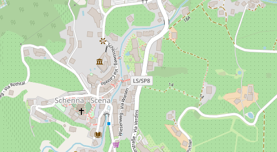 Pension auf Satellitenbild