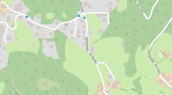 Pension auf Satellitenbild