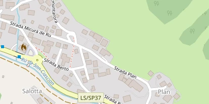 Pension auf Satellitenbild