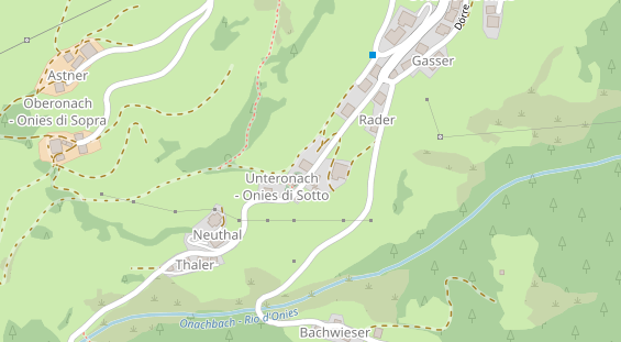 Pension auf Satellitenbild