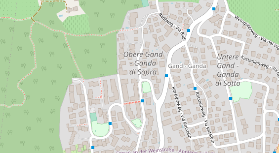 Pension auf Satellitenbild