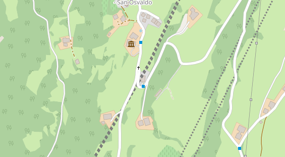 Pension auf Satellitenbild