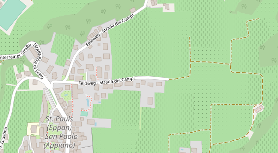 Pension auf Satellitenbild