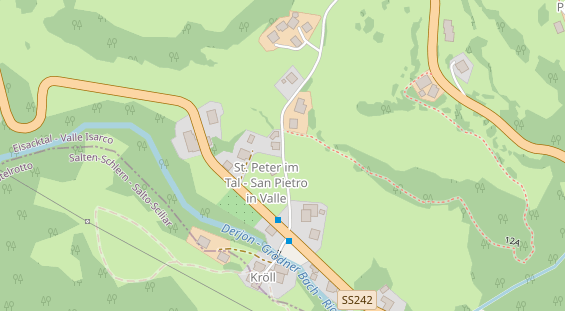 Pension auf Satellitenbild