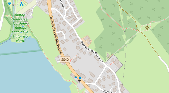 Pension auf Satellitenbild