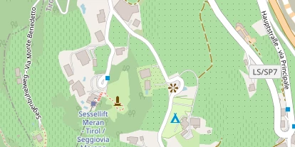 Pension auf Satellitenbild