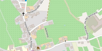 Pension auf Satellitenbild