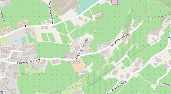 Pension auf Satellitenbild