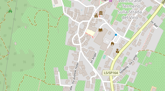 Pension auf Satellitenbild