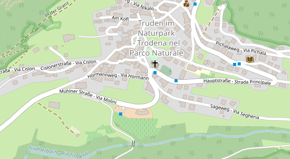 Pension auf Satellitenbild