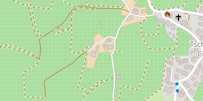 Pension auf Satellitenbild