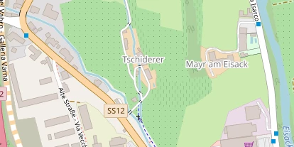 Pension auf Satellitenbild
