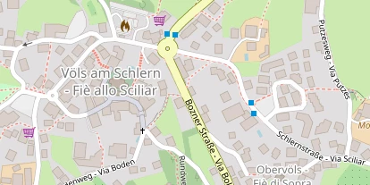 Pension auf Satellitenbild