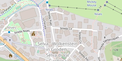 Pension auf Satellitenbild