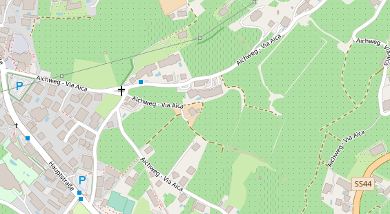 Pension auf Satellitenbild