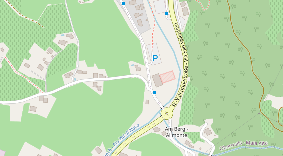 Pension auf Satellitenbild