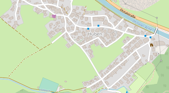 Pension auf Satellitenbild