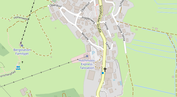 Pension auf Satellitenbild