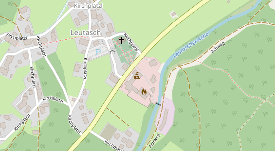 Pension auf Satellitenbild