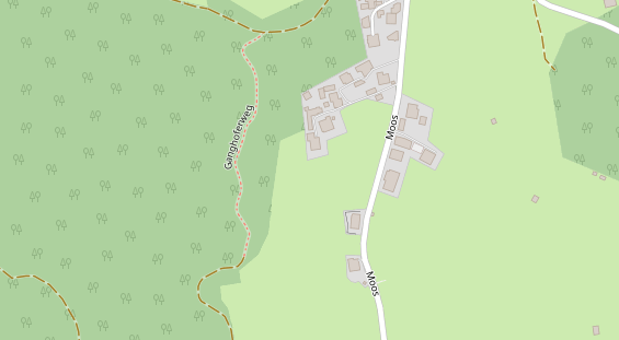 Pension auf Satellitenbild