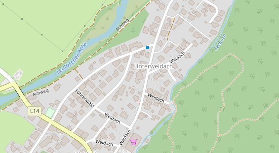 Pension auf Satellitenbild