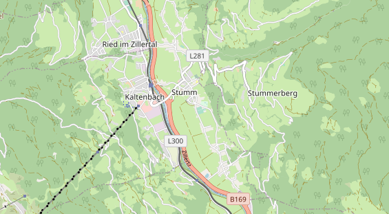 Pension auf Karte
