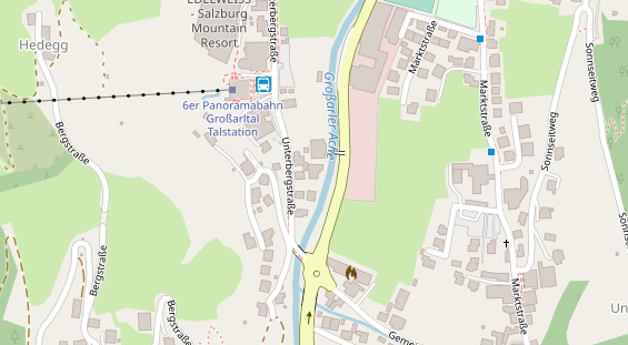 Pension auf Satellitenbild