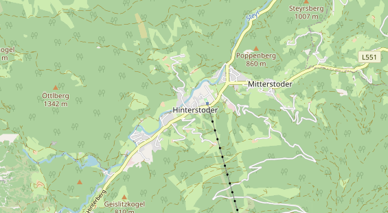 Pension auf Karte