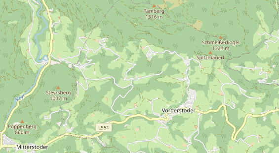 Pension auf Karte